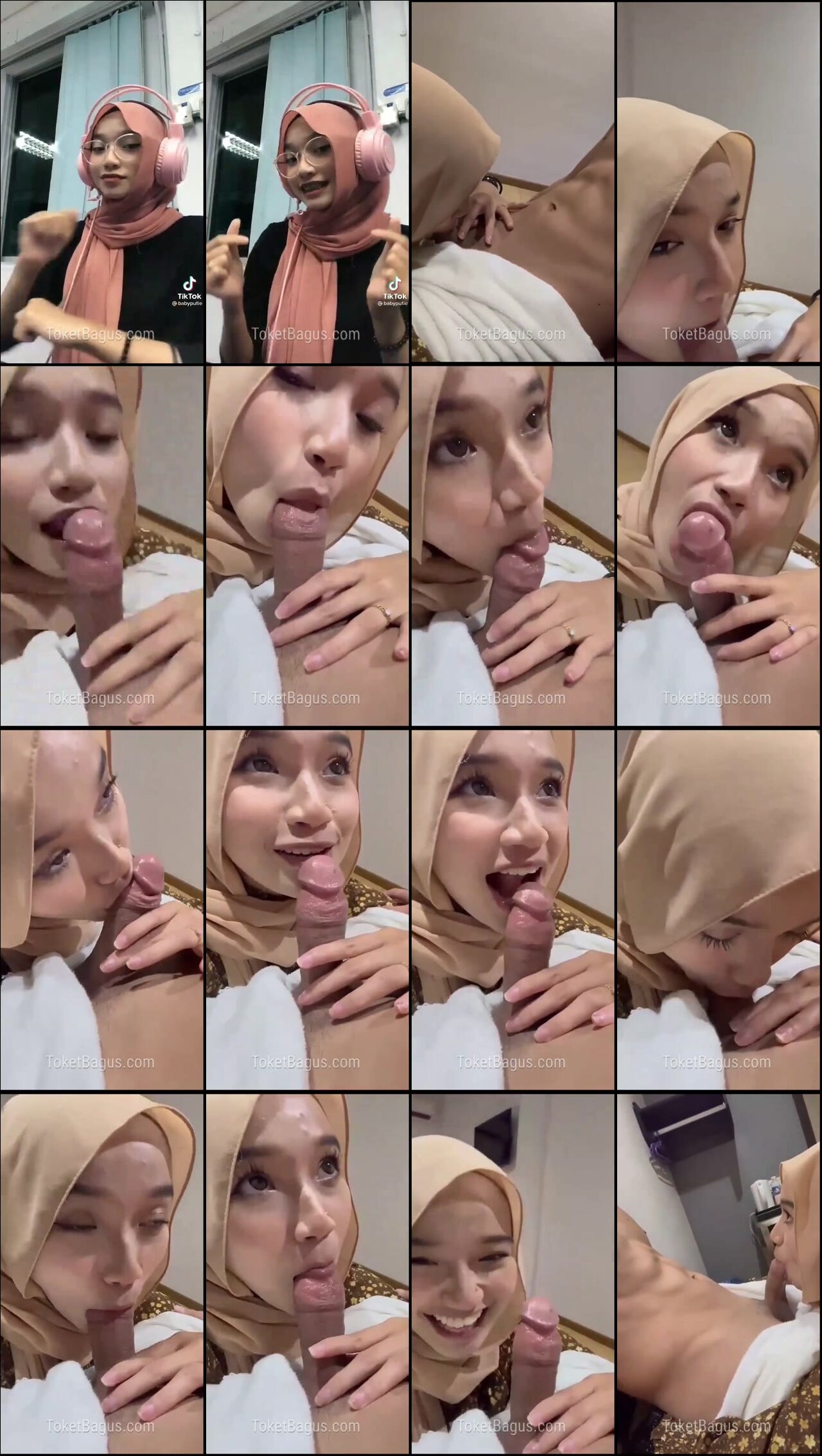 Awek tudung melayu Baby Putie Nyepong